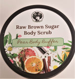 Raw Brown Sugar Body Scrub-- Pear Body Buffer
